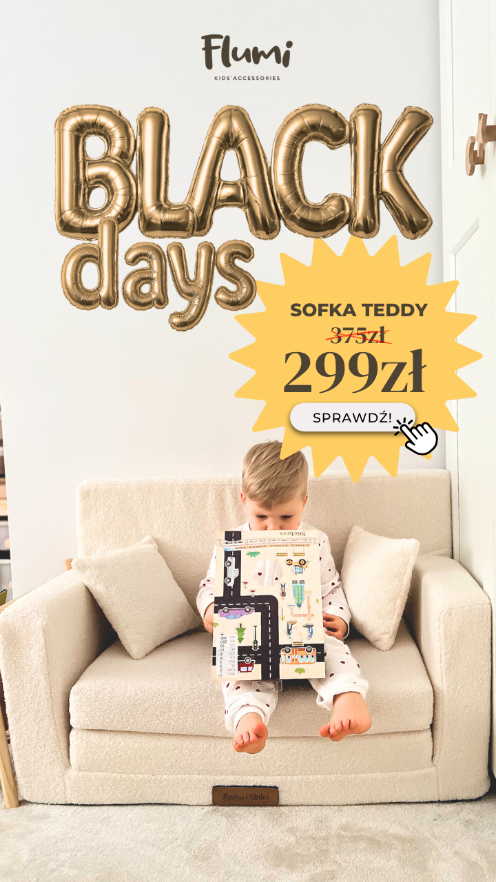 BLACK DAYS SOFKA TEDDY JASNY BARANEK