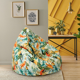 Sako bag pouffe xxl - parrots