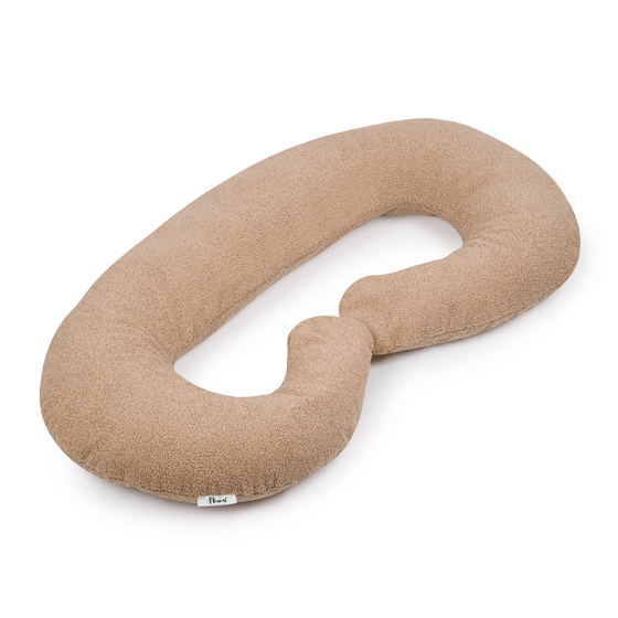 Maternity pillow type C - Teddy collection - dark beige