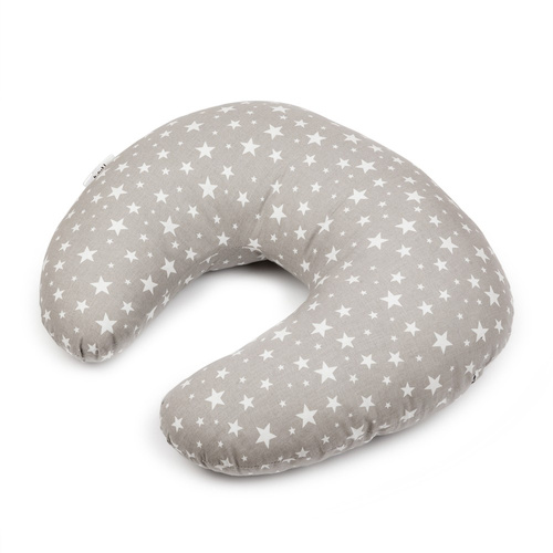 Maternity pillow type C grey with stars
