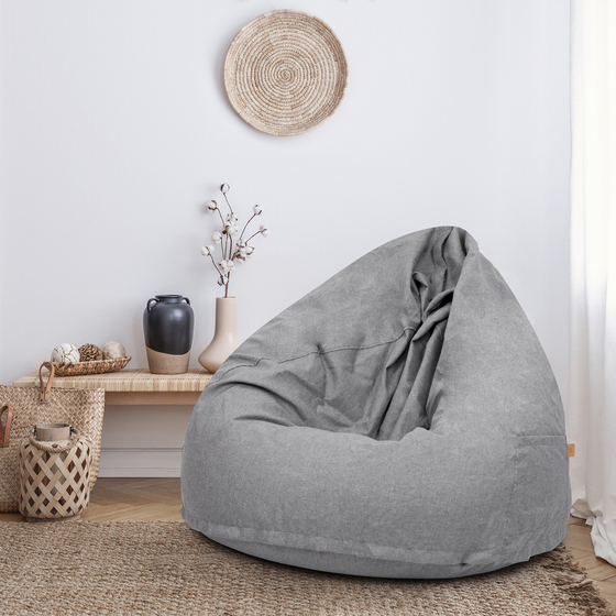 Sako bag pouffe xxl- light grey