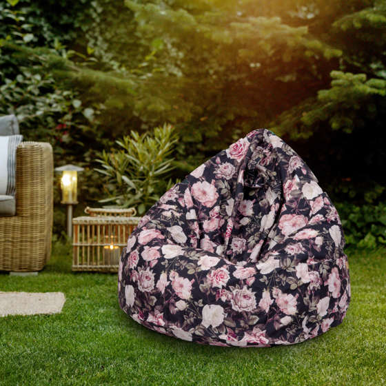 Sako bag pouffe xxl - roses