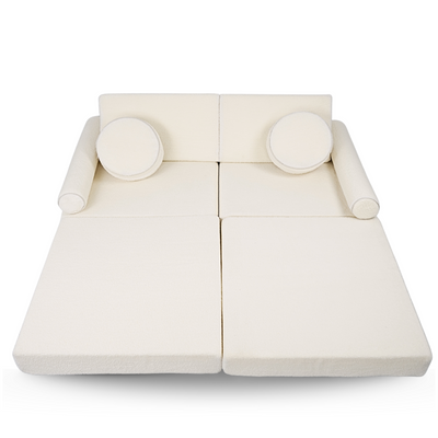 Personalized kids' foldable couch - beige