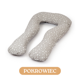 Pregnancy pillow navy blue with white U type grey with stars