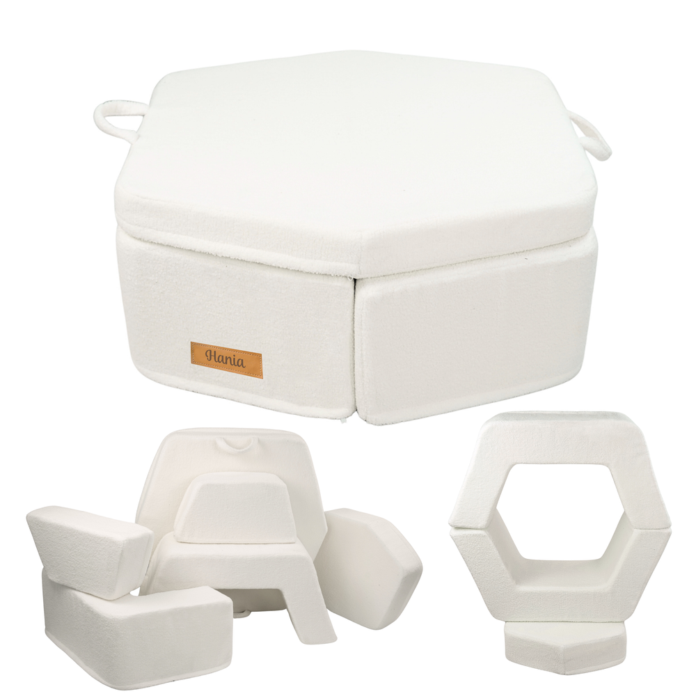 Piankowy plac zabaw dla dzieci z personalizacj - moduowy zestaw Montessori baranek jasny be