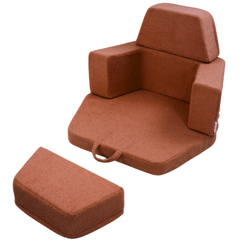 Personalized kids' foldable couch - beige