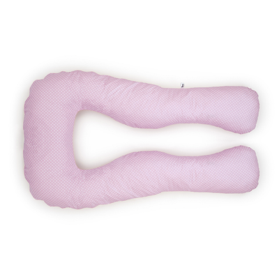 Pregnancy pillow navy blue with white U type pink