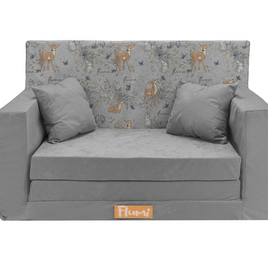 Personalized kids' foldable couch deers