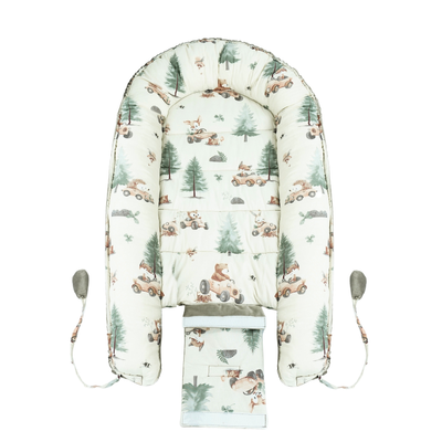 Kokon niemowlęcy Flumi dwustronne gniazdko dla dzieci
