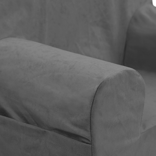 Personalisierter Schaumstoffsessel für Kinder grau