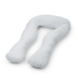 Pregnancy pillow navy blue with white U type light grey