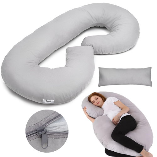 Umstandskissen Typ C hellgrau