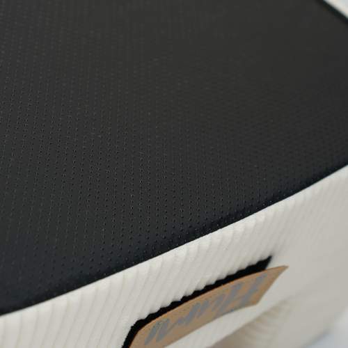 Personalisierter Schaumstoffsessel für Kinder beige Stoff Kord