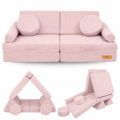 Personalized kids' foldable couch - beige