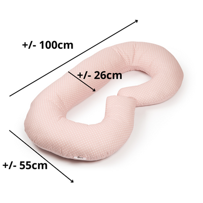 Maternity pillow type C pink
