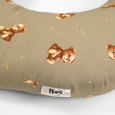 Poduszka ciążowa typu C - misie ciemne