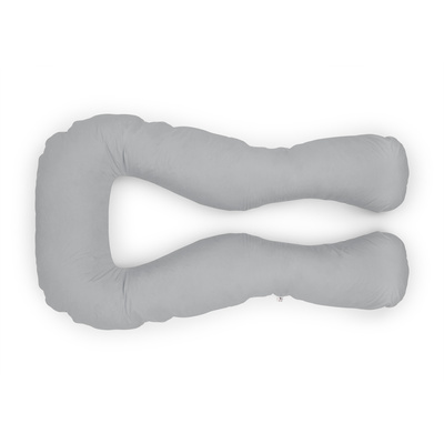 Schwangerschaftskissen marineblau mit weißem U-Typ grau