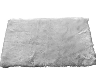 Włochaty dywanik ze sztucznej skóry 60x120 Szary