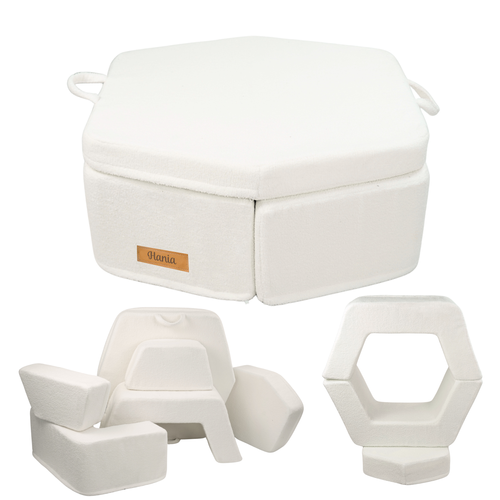 Personalized kids' foldable couch - beige