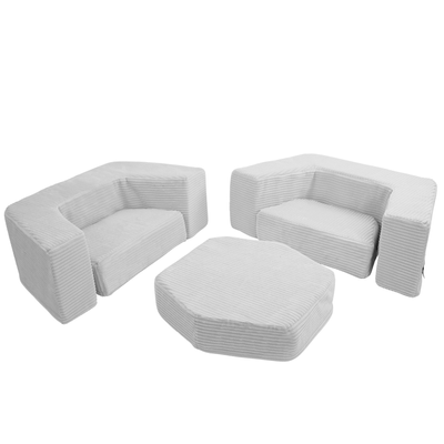 Personalized kids' foldable couch - beige