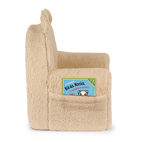 Personalizowany fotelik dziecięcy - baranek ciemny