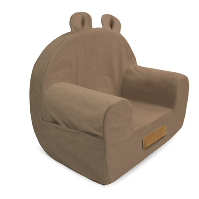 Personalisierter Schaumstoffsessel für Kinder beige