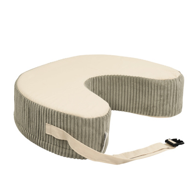 Fütterungskissen - rosa mit weißen Tupfen