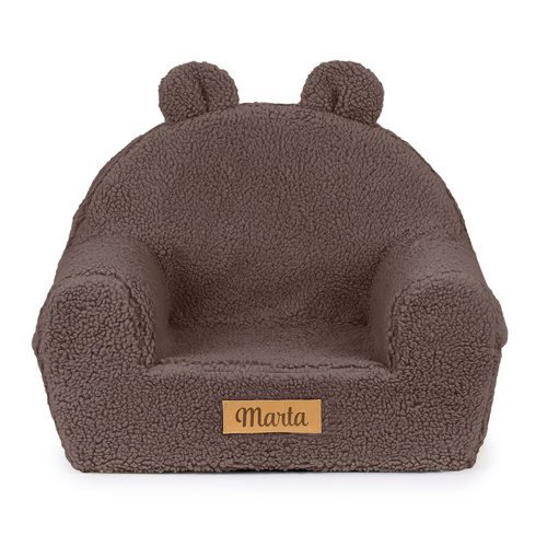 Personalisierter Schaumstoffsessel für Kinder Schoko-Teddy