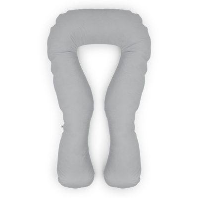 Schwangerschaftskissen marineblau mit weißem U-Typ grau