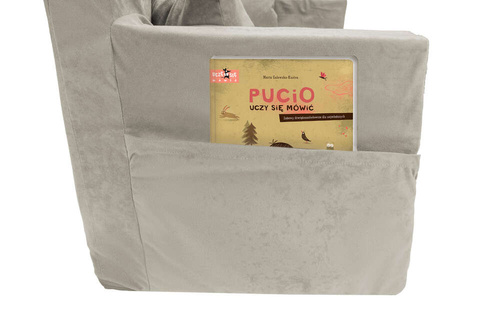 Personalisierte faltbare Kindercouch mit Fuchsmuster