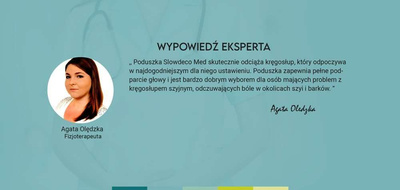 Orthopedic pillow with shape memory 50x30 cm