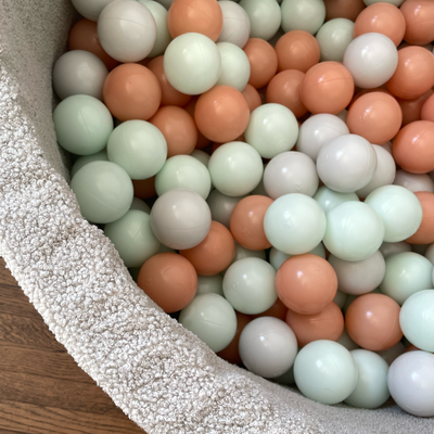  Personalisierte Bällebad Baby Bällepool Kinder mit 200 Bällebad Bälle / Grauer Teddy