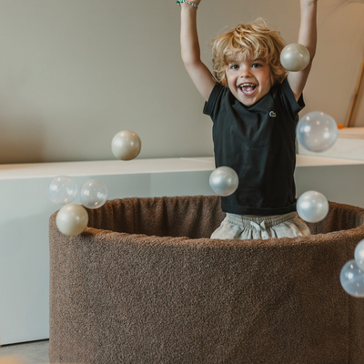  Personalisierte Bällebad Baby Bällepool Kinder mit 200 Bällebad Bälle / Schokoladen-Teddy