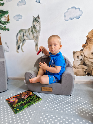 Personalisierter Schaumstoffsessel für Kinder Rehe