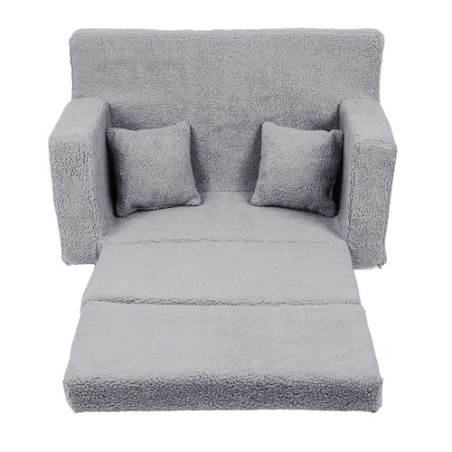 Personalisierter faltbarer Kinderteddy - grau