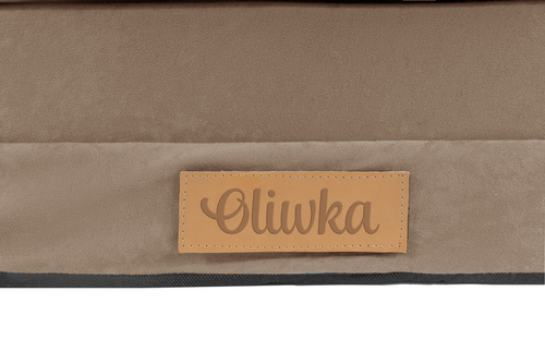 Rozkładana personalizowana sofa piankowa dziecięca beżowa