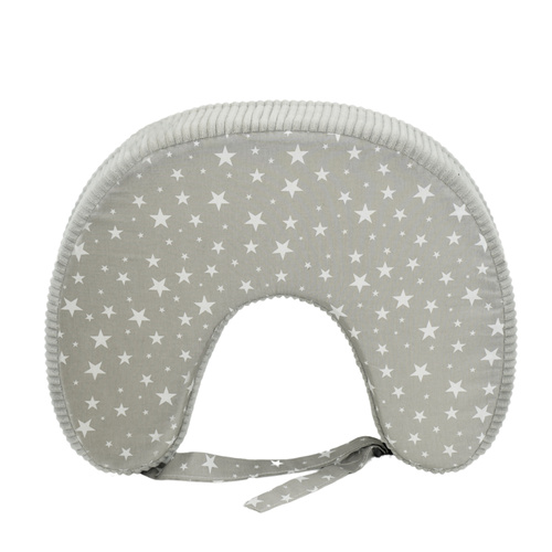 Feeding pillow - pink with white dots