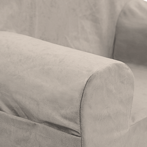 Personalisierter Schaumstoffsessel für Kinder hellgrau