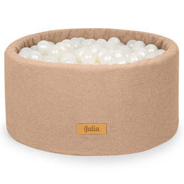 Personalizowany piankowy basen z kulkami CIEMNY BARANEK TEDDY – 200 piłek w zestawie