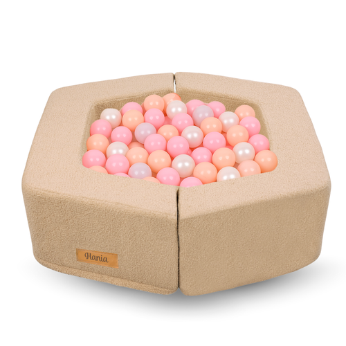 Personalized kids' foldable couch - beige