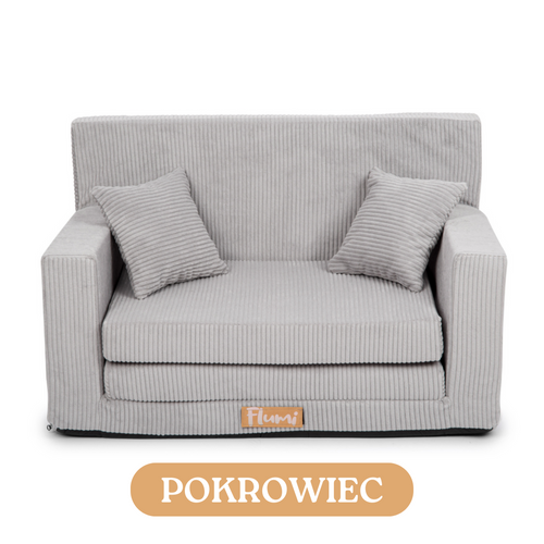 Personalized kids' foldable couch - beige