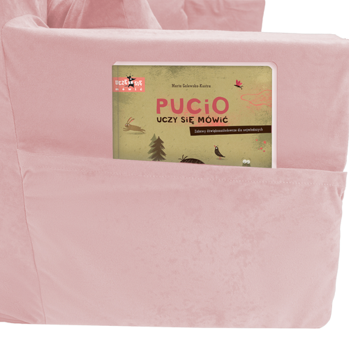 Personalisierte faltbare Kinderliege Pulver rosa