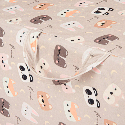 Foldable children's mattress 120x60 with cover -bears