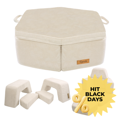 Personalized kids' foldable couch - beige