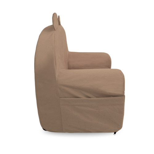 Personalisierter Schaumstoffsessel für Kinder beige