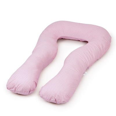Pregnancy pillow navy blue with white U type pink