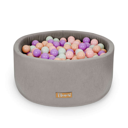 Satz mit 200 Bällen für Bällebad Lila-Minze-Pfirsich