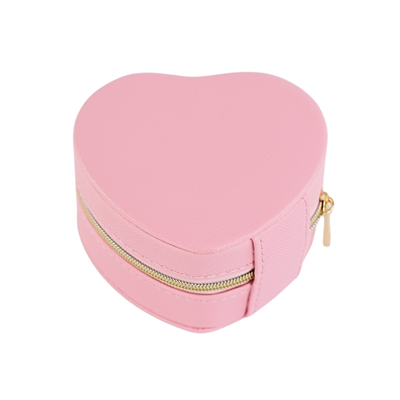 Personalizowana szkatułka na biżuterię w kształcie serca - róż