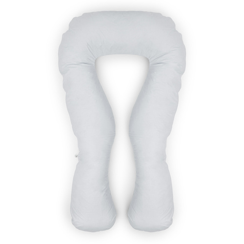 Schwangerschaftskissen marineblau mit weißem U Typ hellgrau