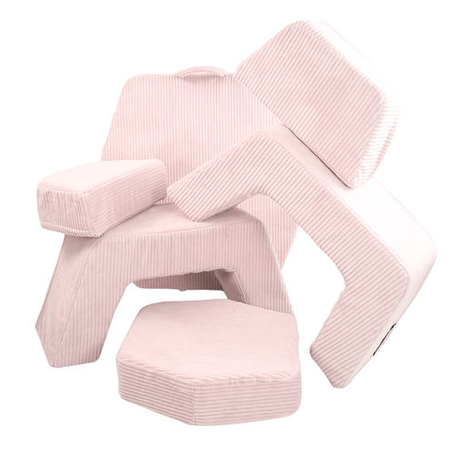 Personalized kids' foldable couch - beige